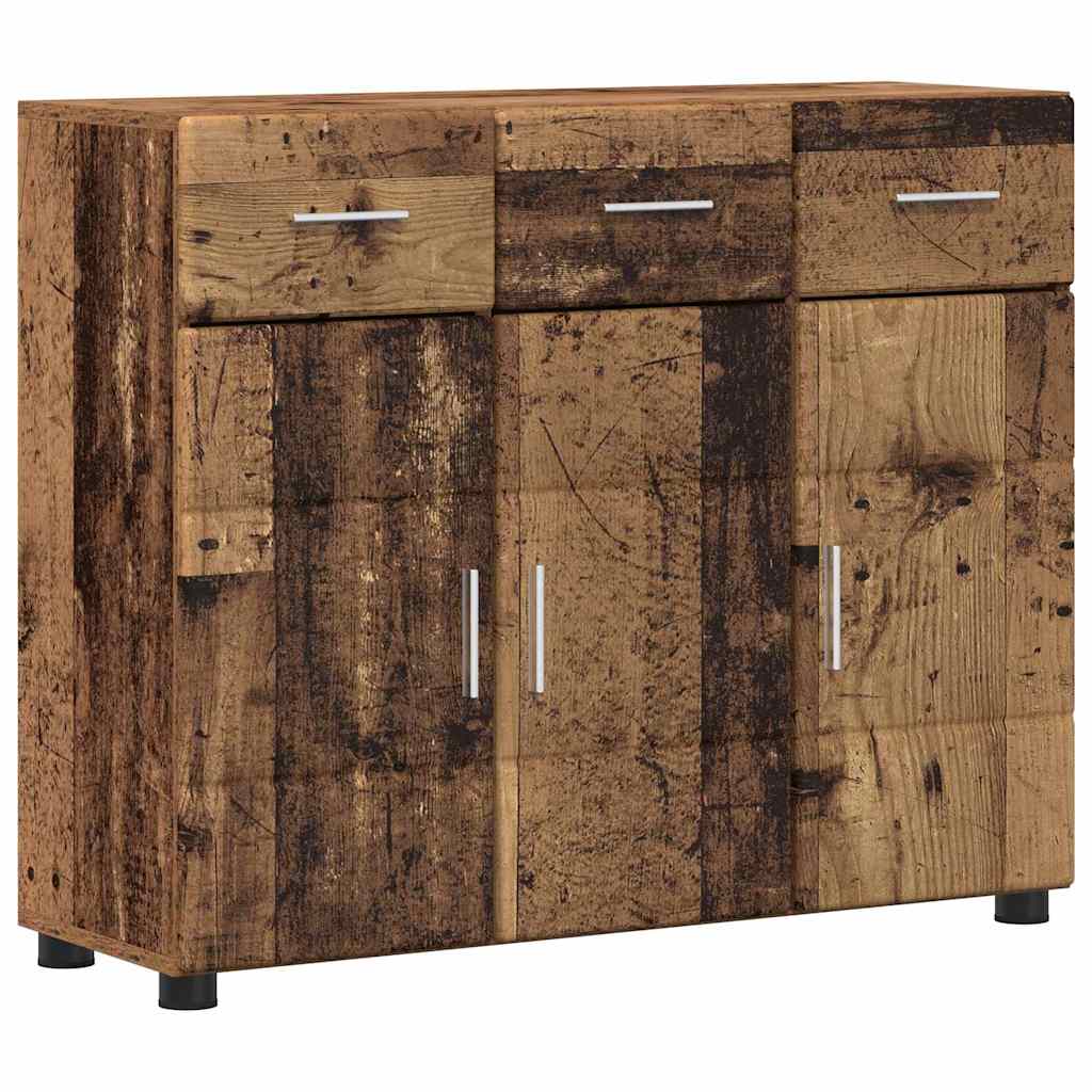 Credenza con porta FLORIN Legno vecchio 88,5 x 30,5 x 73 cm