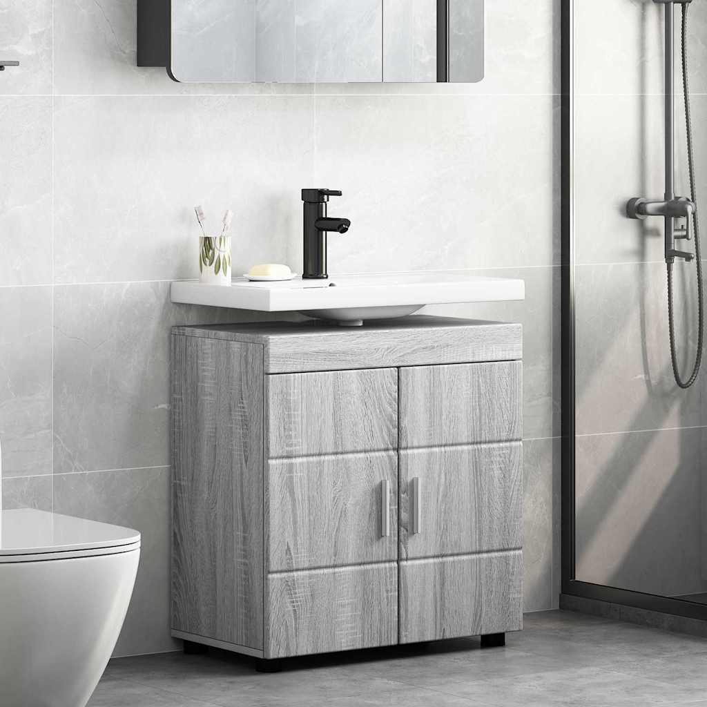 Set di Armadi da Bagno TULUM Grigio Sonoma 60 x 34 x 63 cm