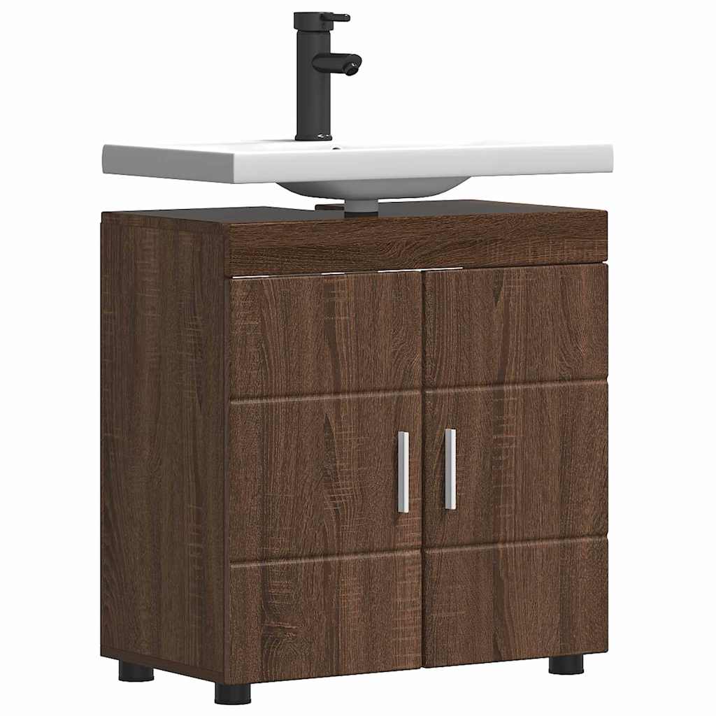 Set di Armadi da Bagno TULUM Rovere Marrone 60 x 34 x 63 cm