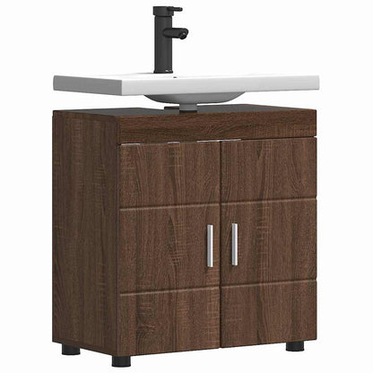 Set di Armadi da Bagno TULUM Rovere Marrone 60 x 34 x 63 cm