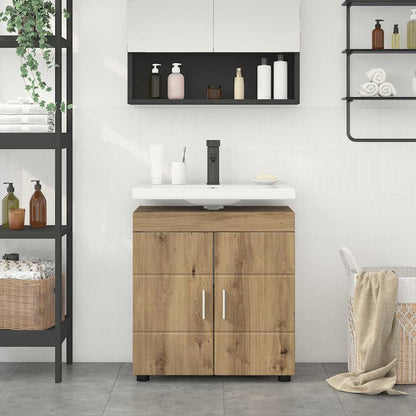 Set di Armadi da Bagno TULUM Rovere artigianale 60 x 34 x 63 cm