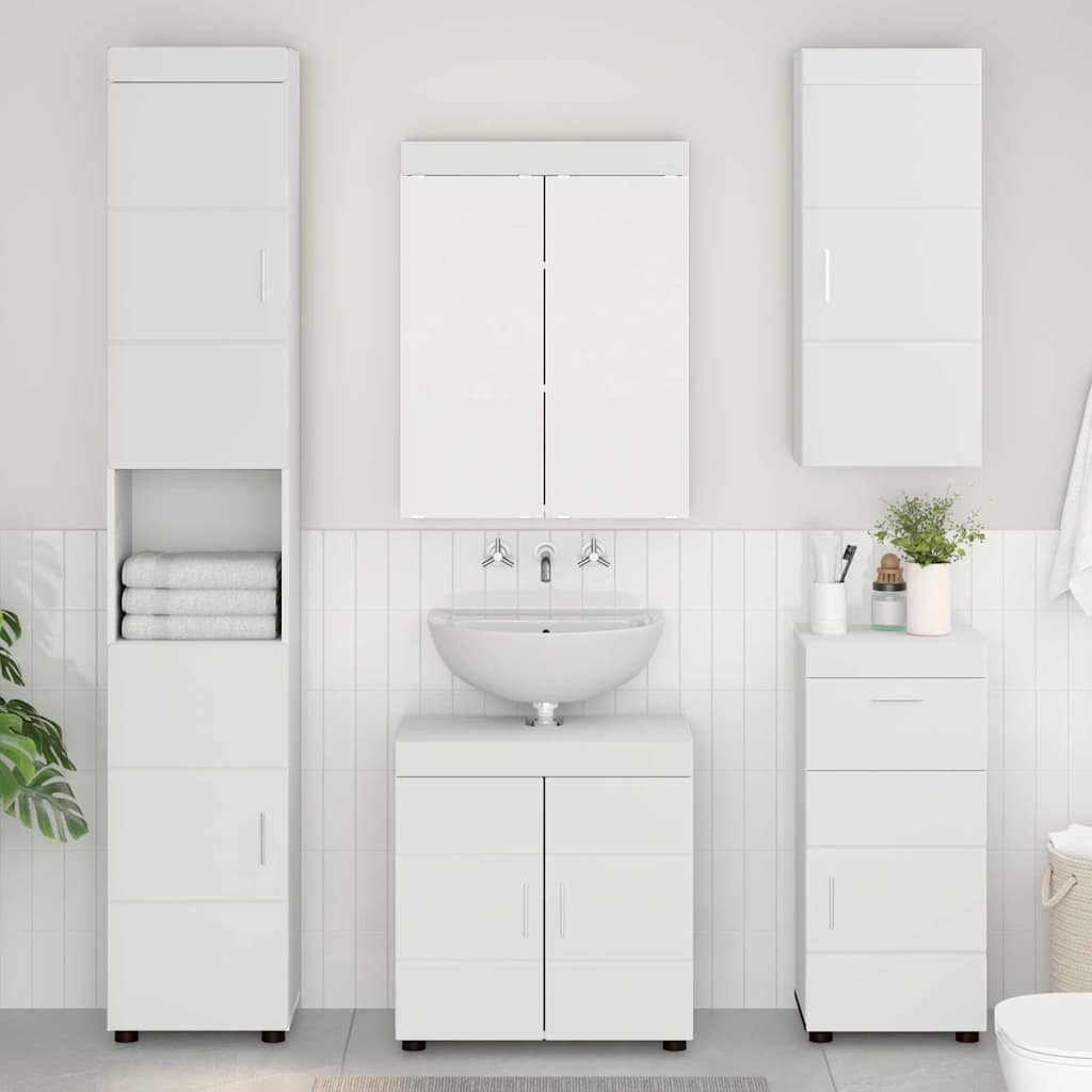 Armadio da bagno a muro TULUM Bianco 37 x 24,5 x 86 cm