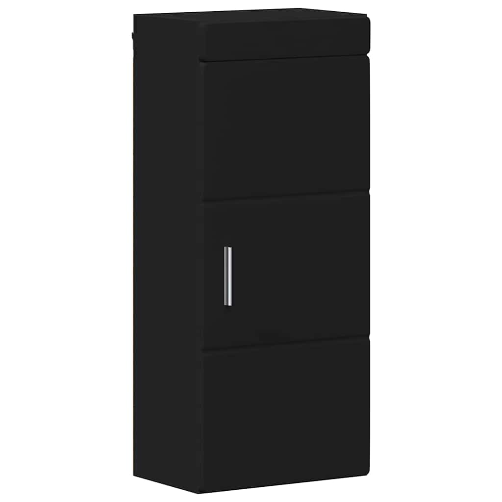 Armadio da bagno a muro con porta TULUM Nero 37 x 24,5 x 86 cm