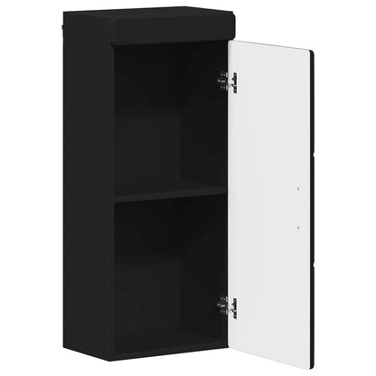 Armadio da bagno a muro con porta TULUM Nero 37 x 24,5 x 86 cm