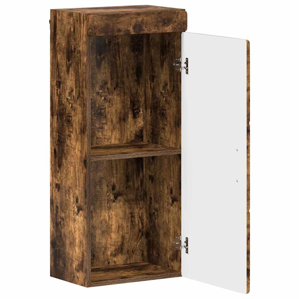 Armadio da bagno a muro TULUM Rovere fumÃ© 37 x 24,5 x 86 cm