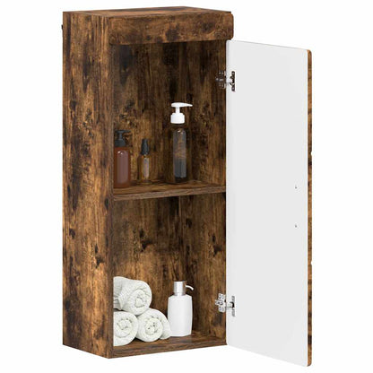 Armadio da bagno a muro TULUM Rovere fumÃ© 37 x 24,5 x 86 cm