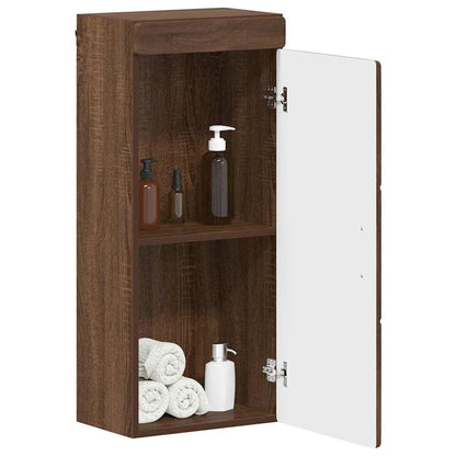 Armadio da bagno a muro TULUM Rovere Marrone 37 x 24,5 x 86 cm