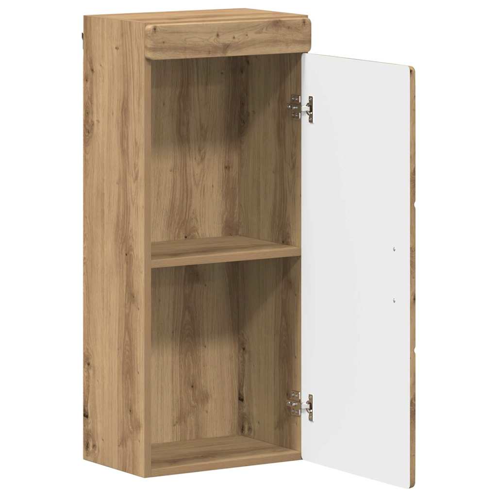 Armadio da bagno a muro con porta TULUM Rovere artigianale