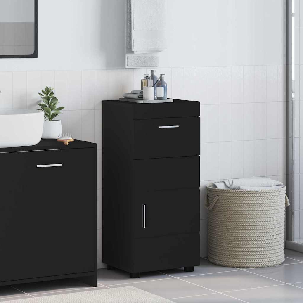 Set di Armadi da Bagno TULUM Nero 37 x 31,5 x 82 cm
