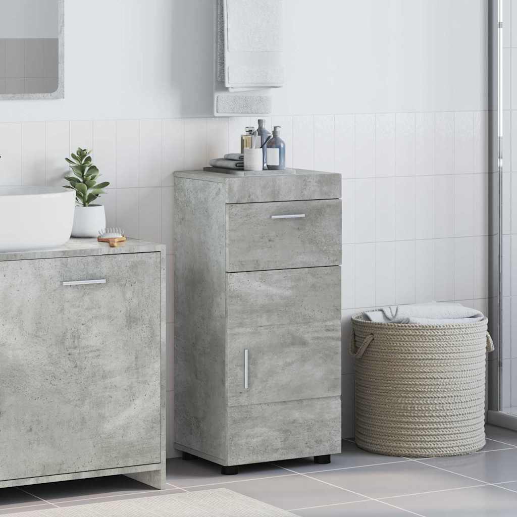 Set di Armadi da Bagno TULUM Grigio cemento 37 x 31,5 x 82 cm