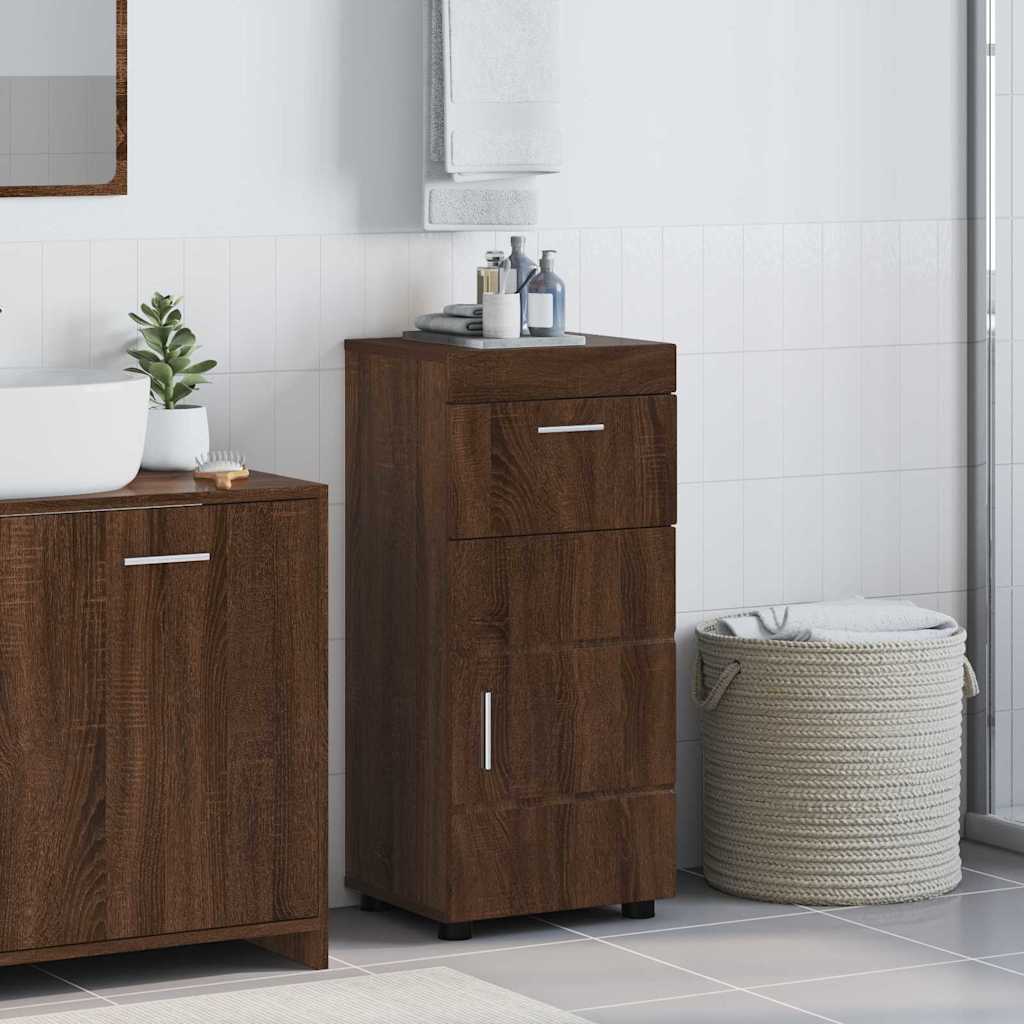 Set di Armadi da Bagno TULUM Rovere Marrone 37 x 31,5 x 82 cm