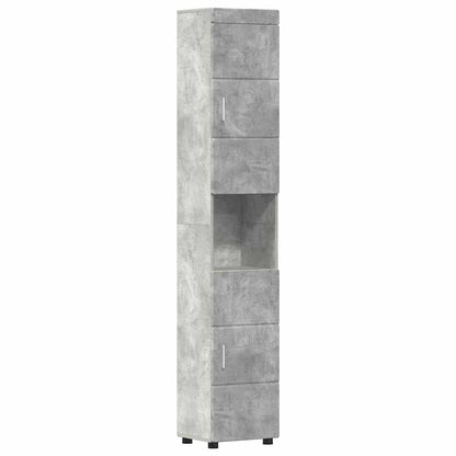 Set di Armadi da Bagno TULUM Grigio cemento 37 x 31,5 x 203 cm