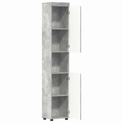 Set di Armadi da Bagno TULUM Grigio cemento 37 x 31,5 x 203 cm