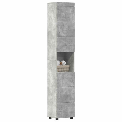 Set di Armadi da Bagno TULUM Grigio cemento 37 x 31,5 x 203 cm