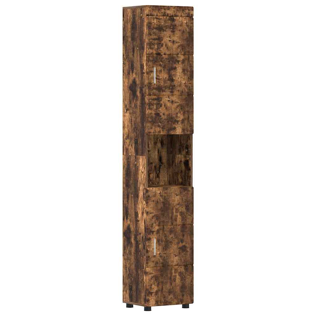 Set di Armadi da Bagno TULUM Rovere fumé 37 x 31,5 x 203 cm