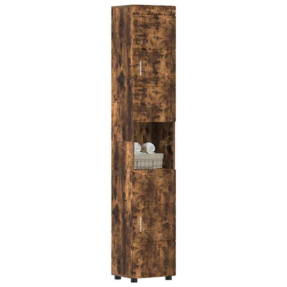Set di Armadi da Bagno TULUM Rovere fumé 37 x 31,5 x 203 cm