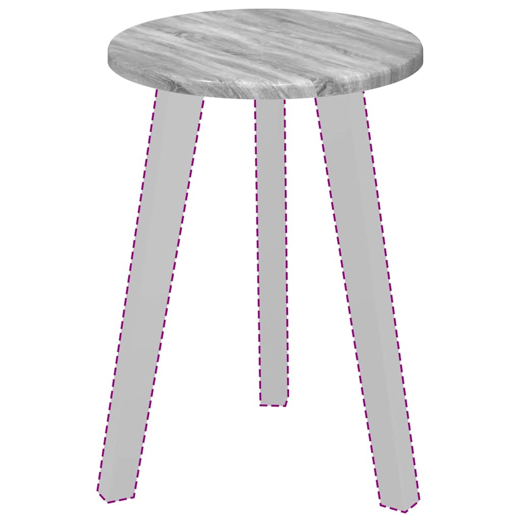 Piano del tavolo Grigio Sonoma 30 x 30 x 1,5 cm