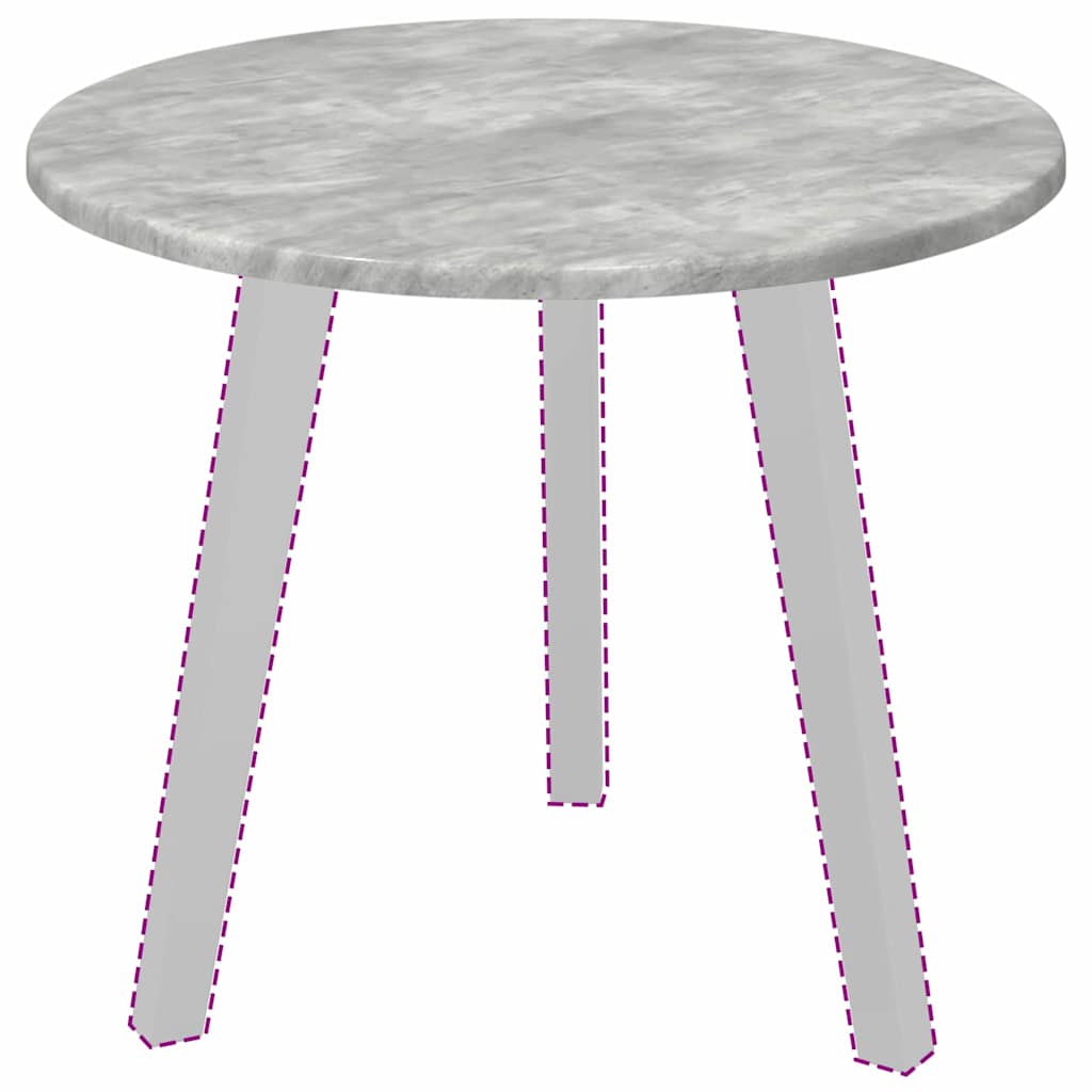 Piano del tavolo Grigio cemento 50 x 50 x 1,5 cm
