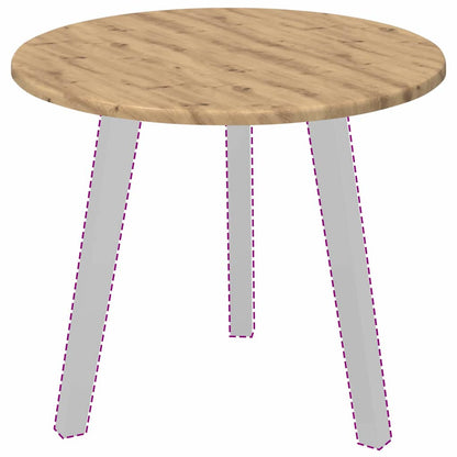 Piano del tavolo rovere artigianale 50 x 50 x 1,5 cm