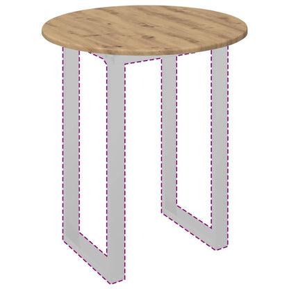 Piano del tavolo rovere artigianale 60 x 60 x 1,5 cm