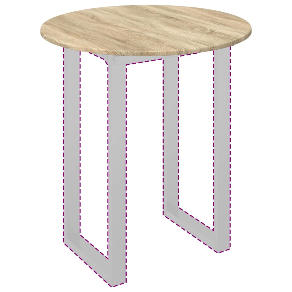 Piano del tavolo rovere sonoma 70 x 70 x 1,5 cm