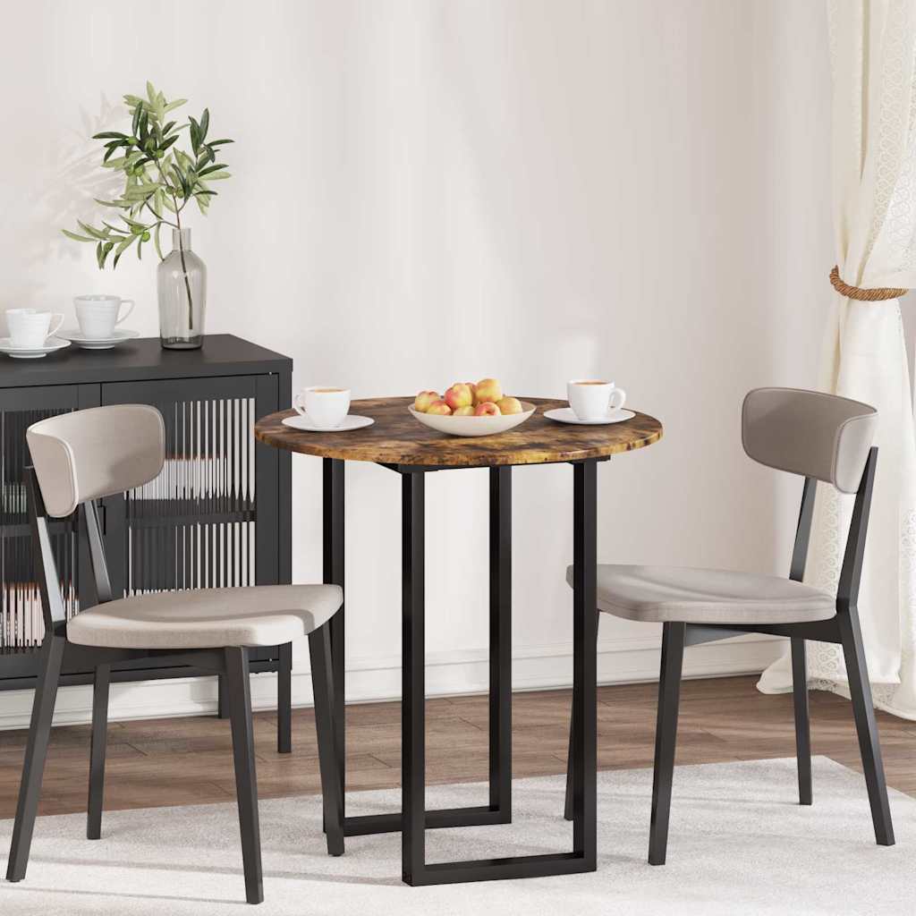 Piano del tavolo Rovere fumo 70 x 70 x 1,5 cm Legno multistrato