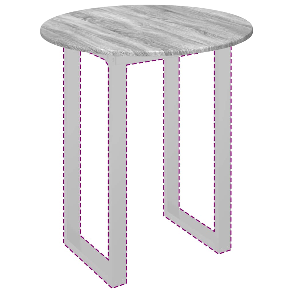 Piano del tavolo Grigio sonoma 70 x 70 x 1,5 cm