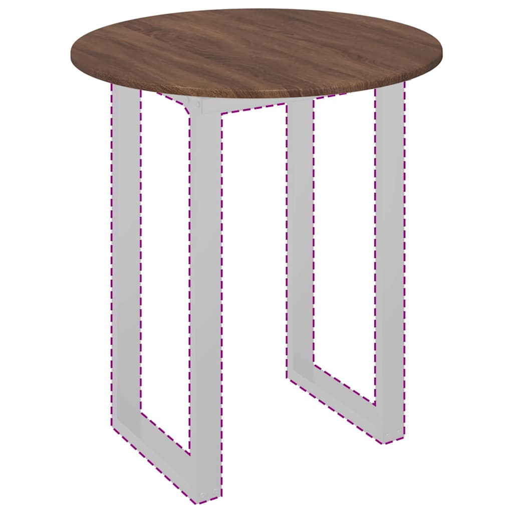 Piano del tavolo Rovere marrone 70 x 70 x 1,5 cm