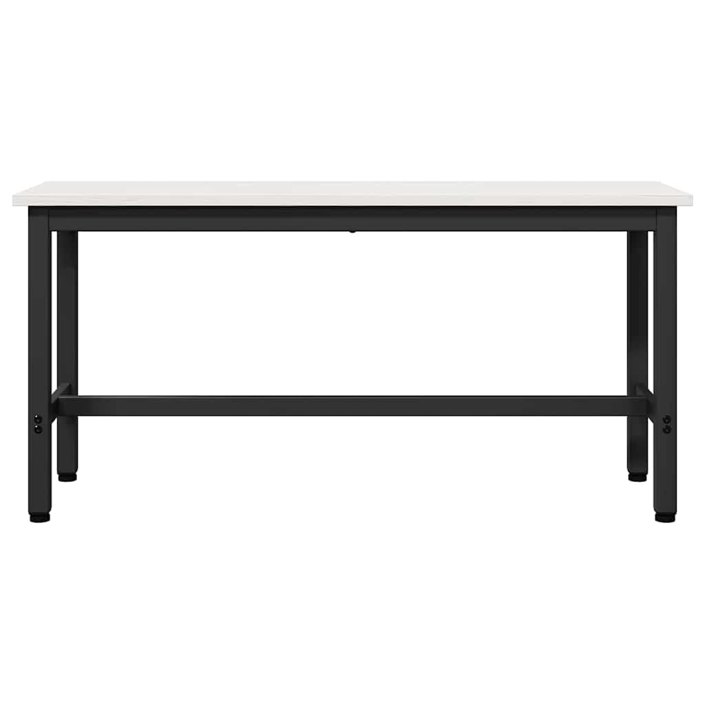 Panchina da pranzo 2 pcs Bianco 100 x 32,5 x 49 cm