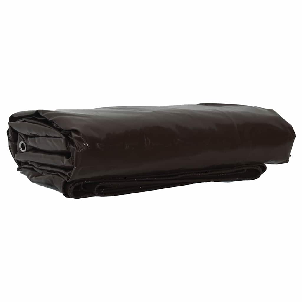 Telo 650g / mÂ² Marrone 4 x 5 m Tela con rivestimento in PVC