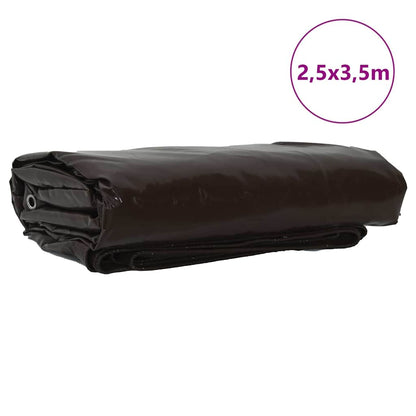 Telo 650g / mÂ² Marrone 2,5 x 3,5 m Tela con rivestimento in PVC
