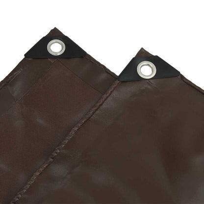 Telo 650g / mÂ² Marrone 1,5 x 2,5 m Tela con rivestimento in PVC