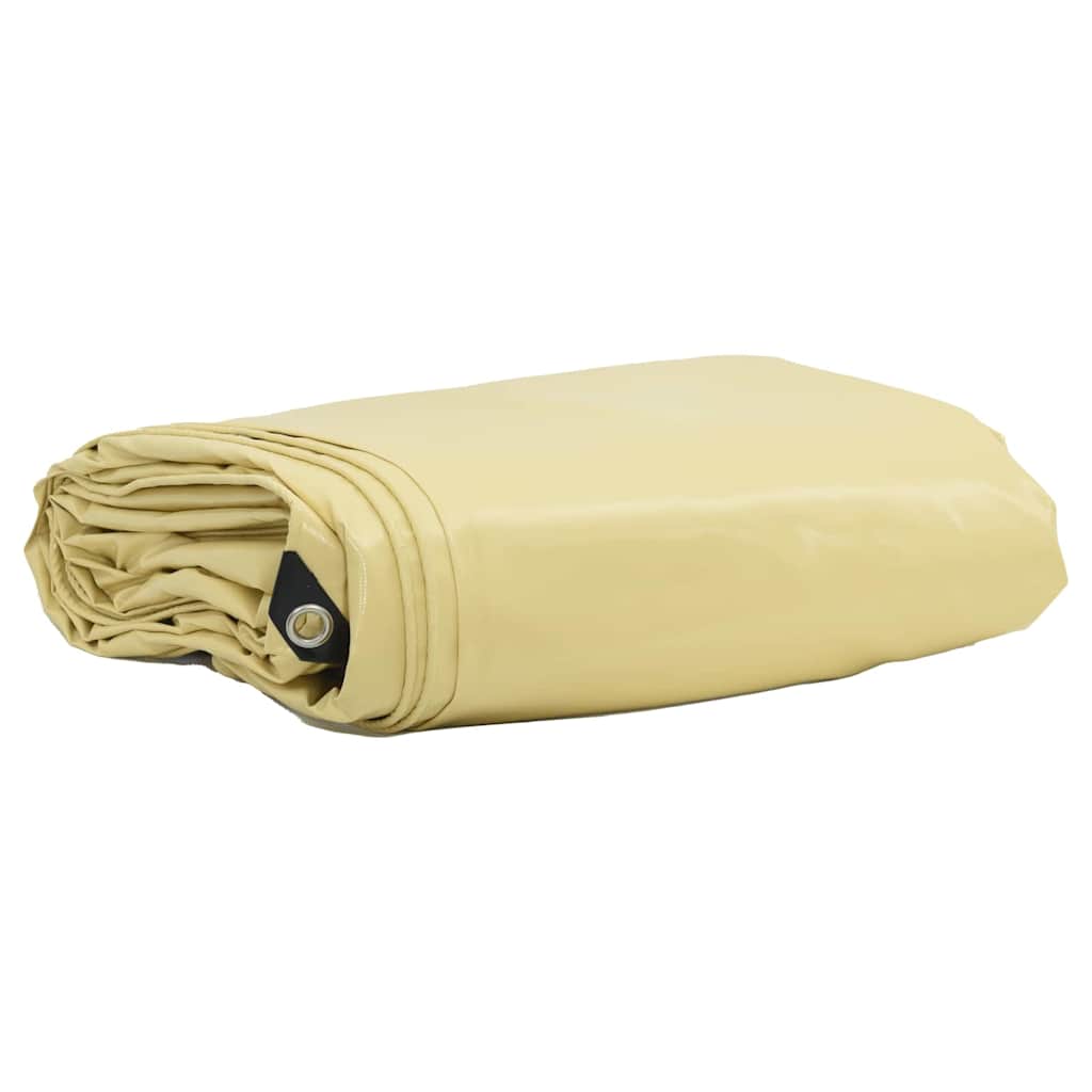 Telo 650g / mÂ² Beige 6 x 8 m Tela con rivestimento in PVC