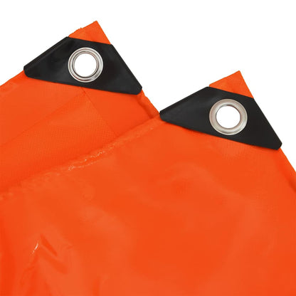 Telo 650g / mÂ² Arancione 5 x 7 m Tela con rivestimento in PVC