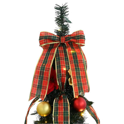 Albero di Natale artificiale con 50 LED Verde 125 cm PVC
