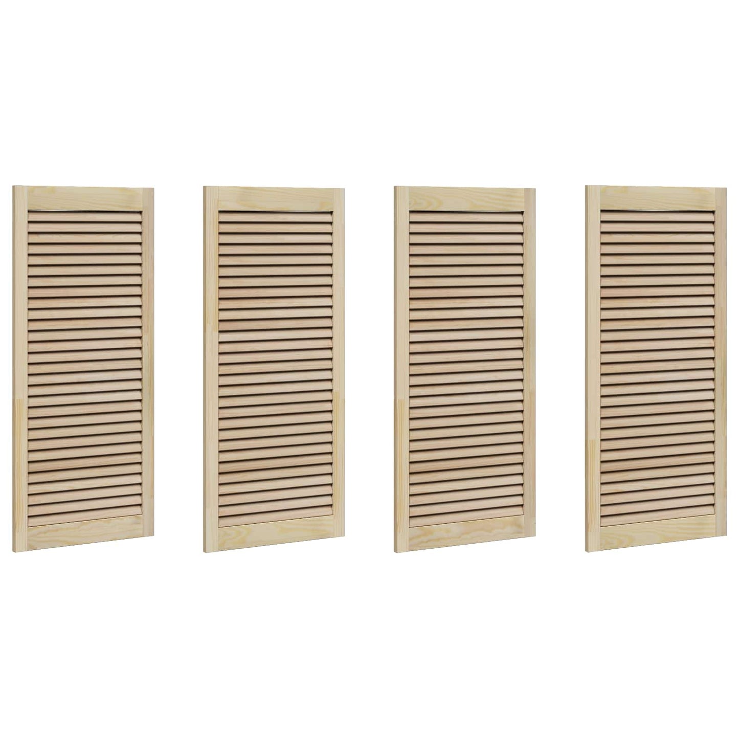 Porta per Armadio con porta 4 pcs Naturale 49,5 x 2,1 x 110 cm