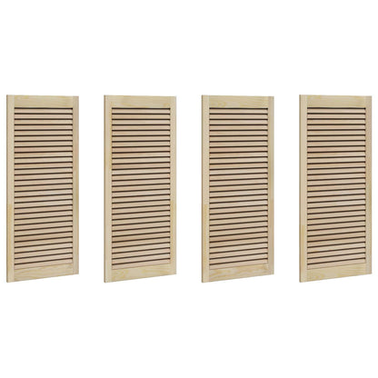 Porta per Armadio con porta 4 pcs Naturale 49,5 x 2,1 x 110 cm