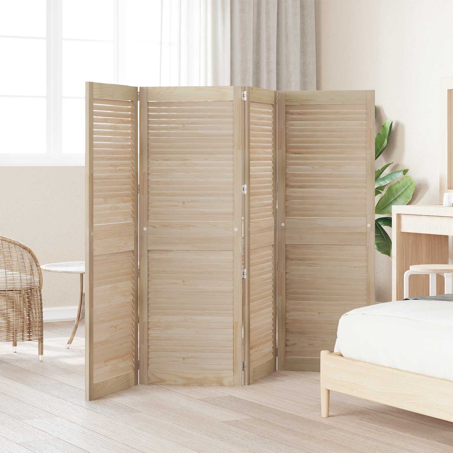 Porta per Armadio 4 pcs Naturale 49,5 x 2,1 x 140,5 cm