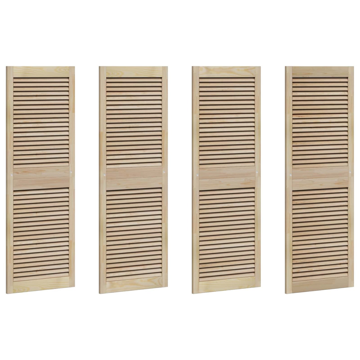 Porta per Armadio 4 pcs Naturale 49,5 x 2,1 x 140,5 cm