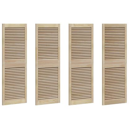 Porta per Armadio 4 pcs Naturale 49,5 x 2,1 x 140,5 cm