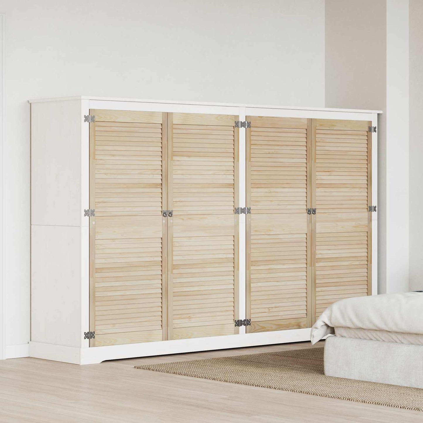 Porta per Armadio 4 pcs Naturale 140,5 x 2,1 x 59,5 cm