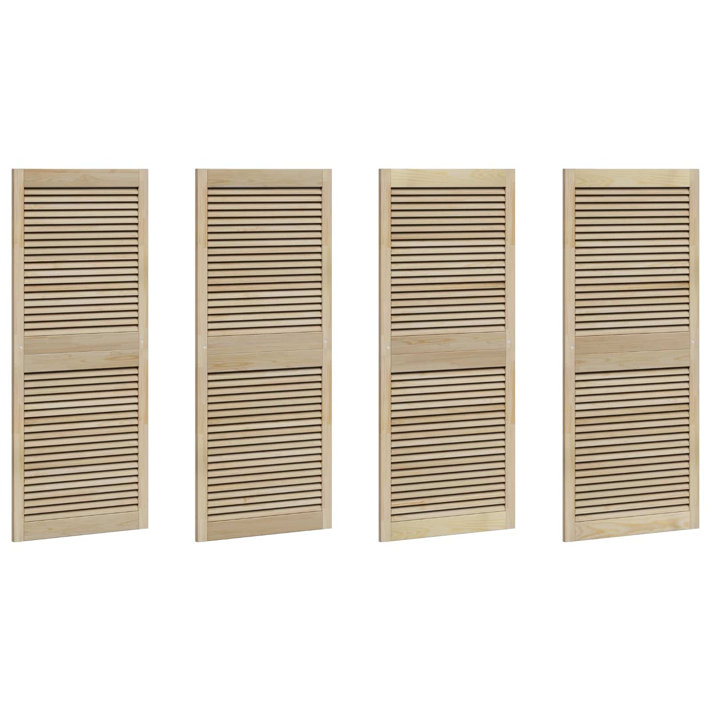 Porta per Armadio 4 pcs Naturale 140,5 x 2,1 x 59,5 cm