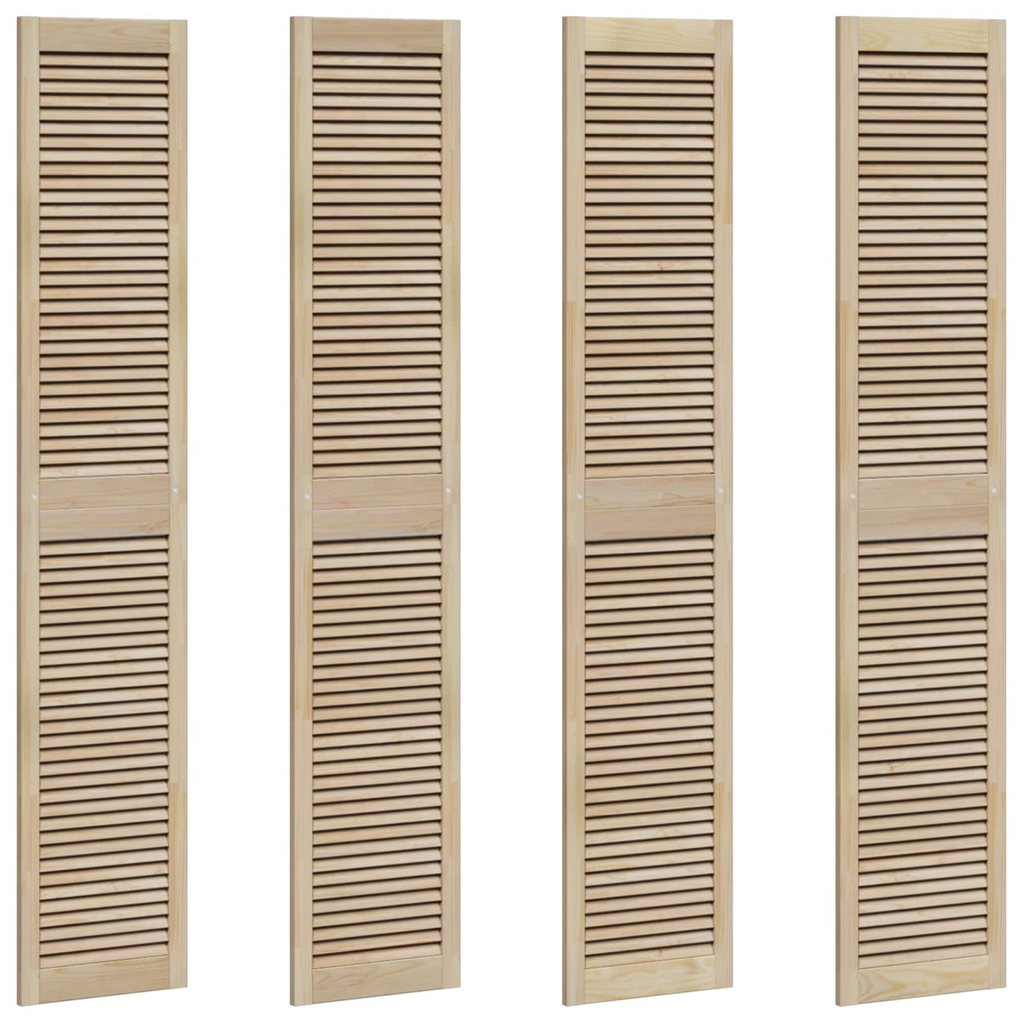 Porta per Armadio con porta 4 pcs Naturale 201 x 2,1 x 39,5 cm