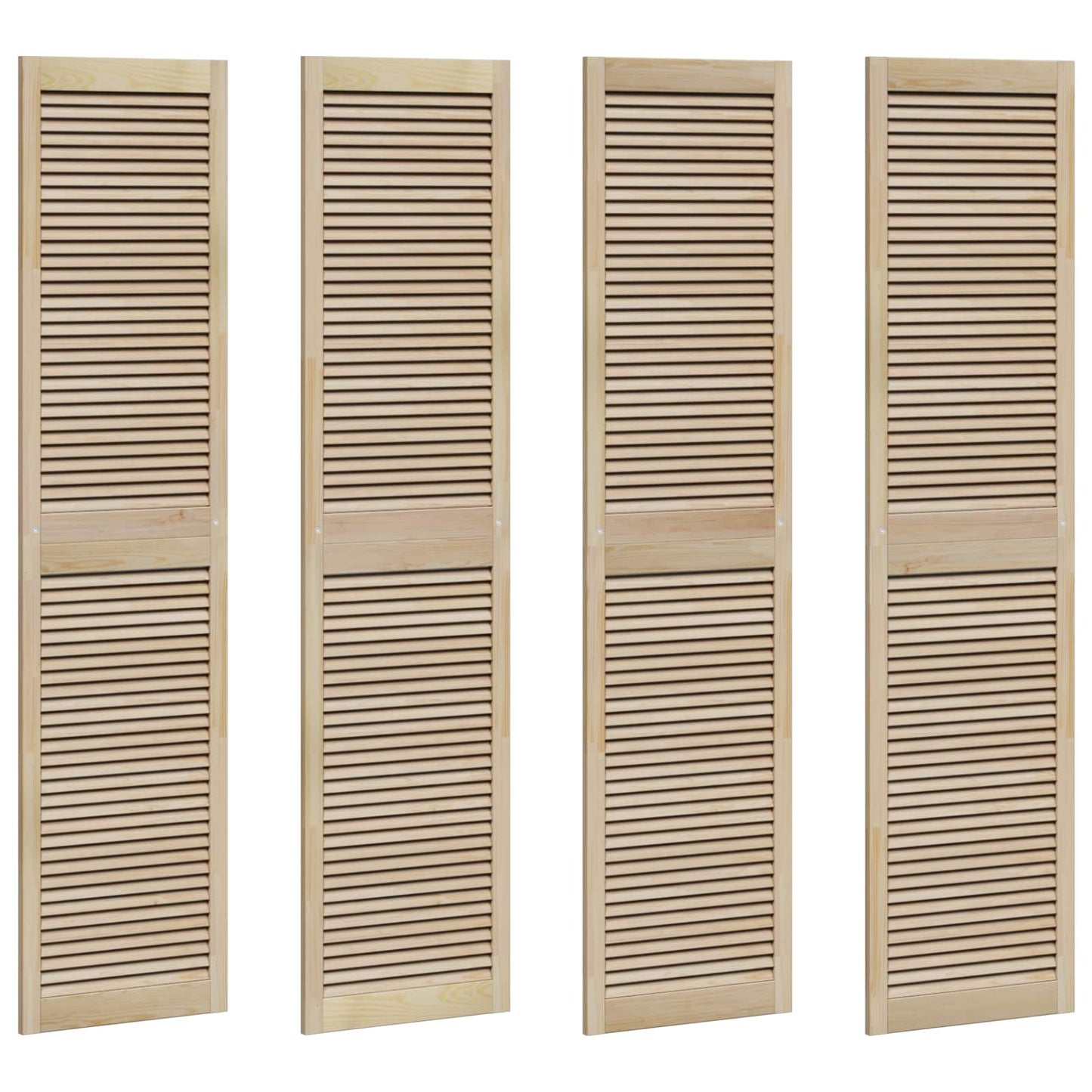 Porta per Armadio con porta 4 pcs Naturale 201 x 2,1 x 49,5 cm