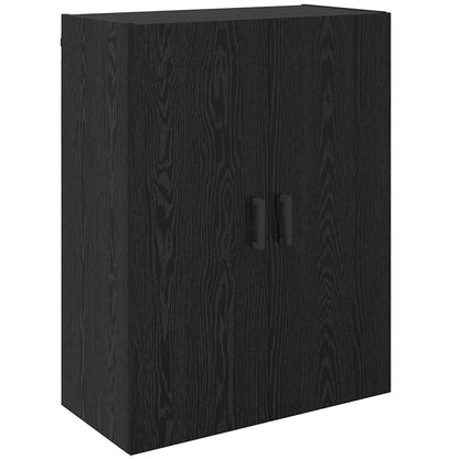 Mobiletto a muro 2 pcs Rovere Nero 69,5 x 34 x 90 cm