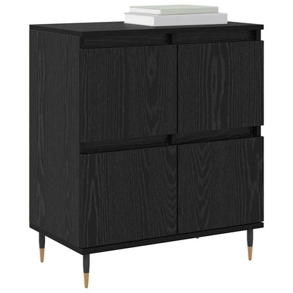 Armadio 3 pcs Rovere Nero 60 x 35 x 70 cm