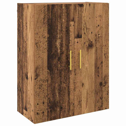 Mobiletto a muro 2 pcs Legno vecchio 69,5 x 34 x 90 cm
