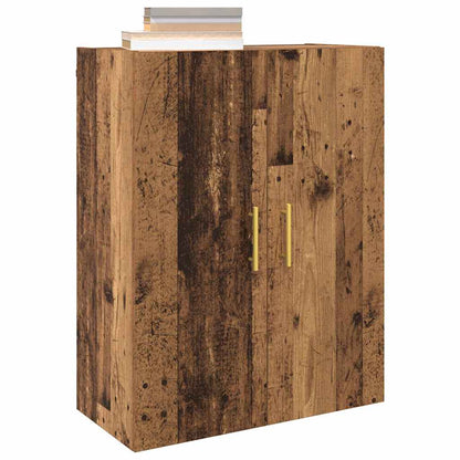 Mobiletto a muro 2 pcs Legno vecchio 69,5 x 34 x 90 cm