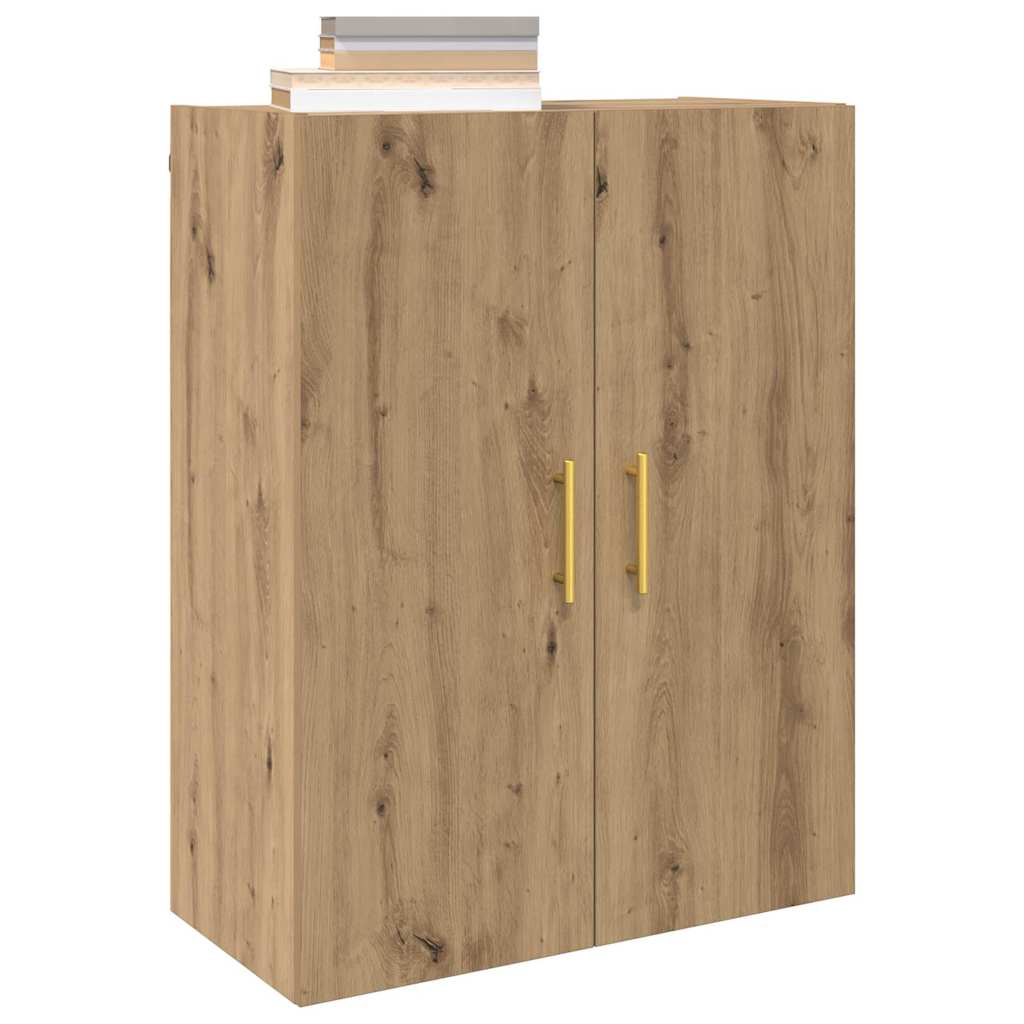 Mobiletto a muro 2 pcs Rovere artigianale 69,5 x 34 x 90 cm