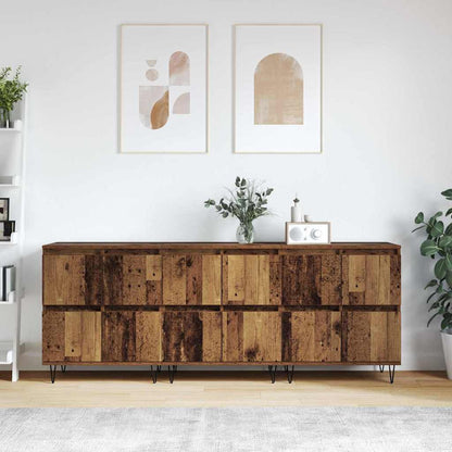 Sideboards 3 pcs Legno vecchio 180 x 35 x 70 cm